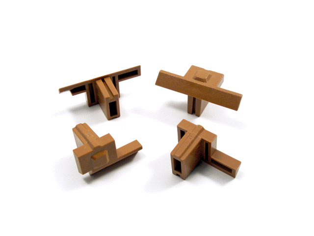 17310012 - Piezas autoalineadas para puerta peatonal RAL 1011 (set 4 piezas)