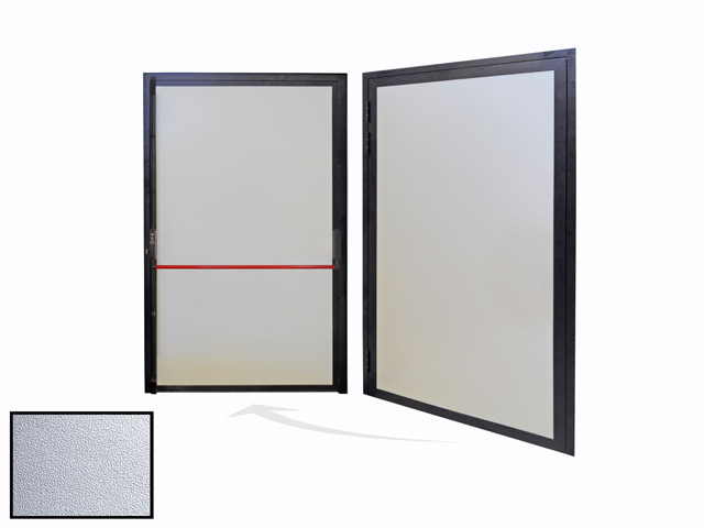 24010G200102 - Puerta peatonal lateral certificada con hoja gofrada - max 1150 x 2250 - BRE'14
