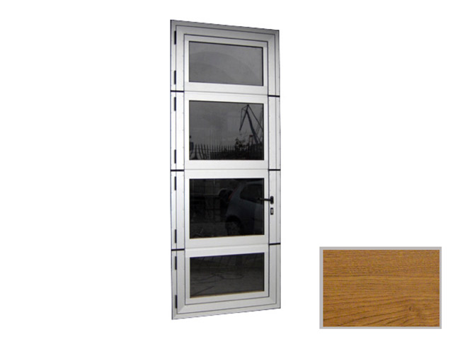 1557802W0100 - Portillon latéral 1000 x 2250 "BRE16" semblable bois Alu Line