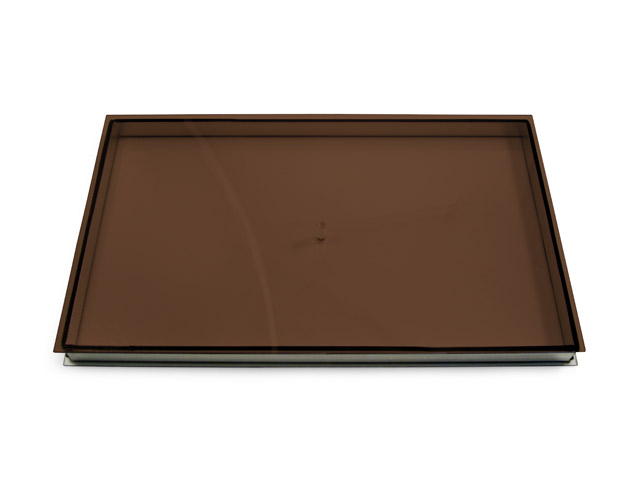 158500300005 - Remplissage en vitrage acrylique double paroi transparent/bronze - épaisseur 30 mm