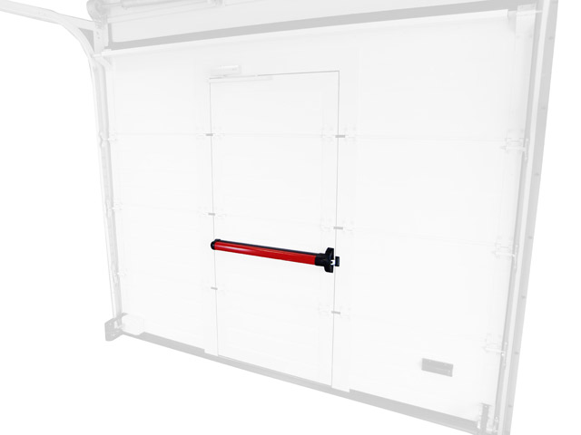 155310300010 - Manilla antipanico push-bar con 1 punto para puerta peatonal incorporada