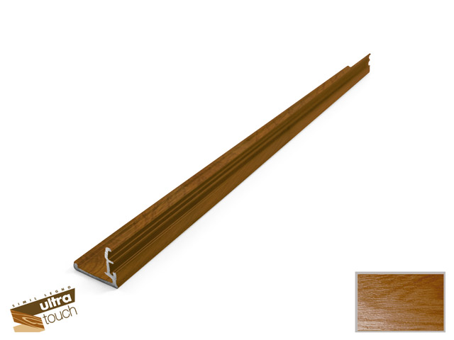 2407003N0023 - Profilo Alu cornice porta pedonale "BRE 14" - Simil Legno Touch Quercia Dorata