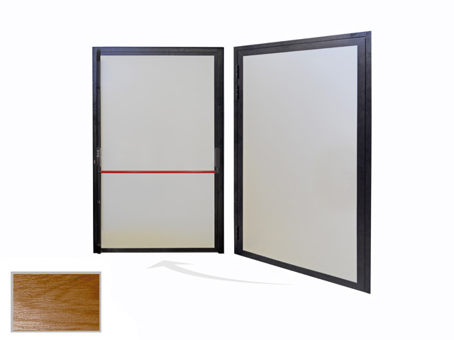 24010L400102 - Puerta peatonal lateral certificada con hoja lisa  max 1000 x 2250 - "BRE 14" SL