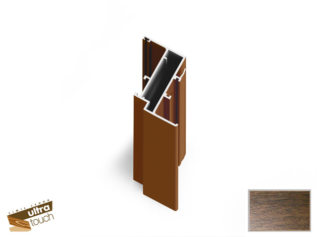 2407003Q0014 - Profilo Alu Cassa "BRE 14" - Simil Legno Touch Noce