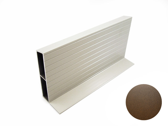 1715502E - Perfil para montante en aluminio - 100 mm - hierro oxidado