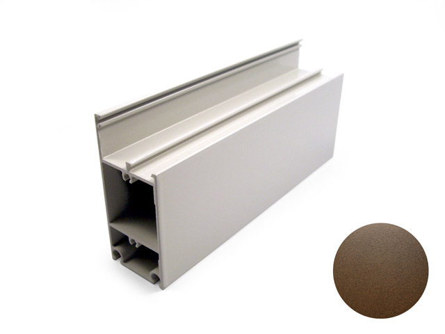 1756002E - Profilé socle en aluminium 92 - fer rouillé