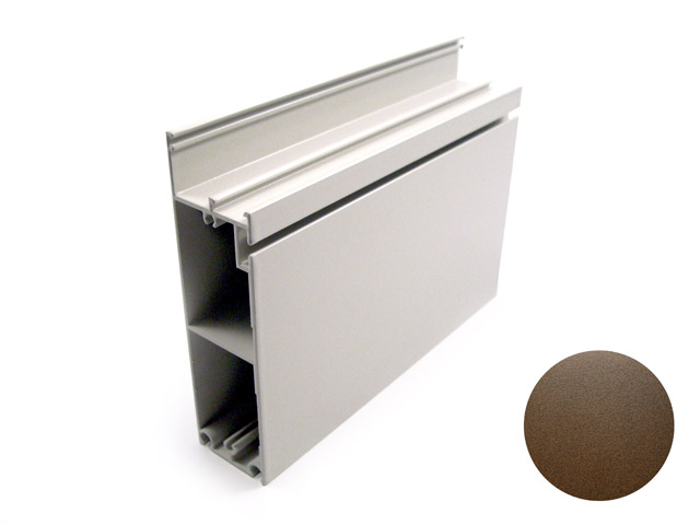 1757010E - Profilé socle en aluminium 150 - fer rouillé