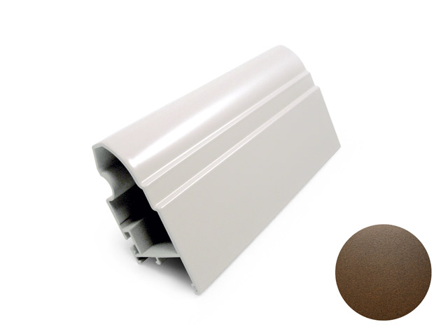 1753003E - Profil mâle anti-pince doigts en aluminium 42 - fer rouillé
