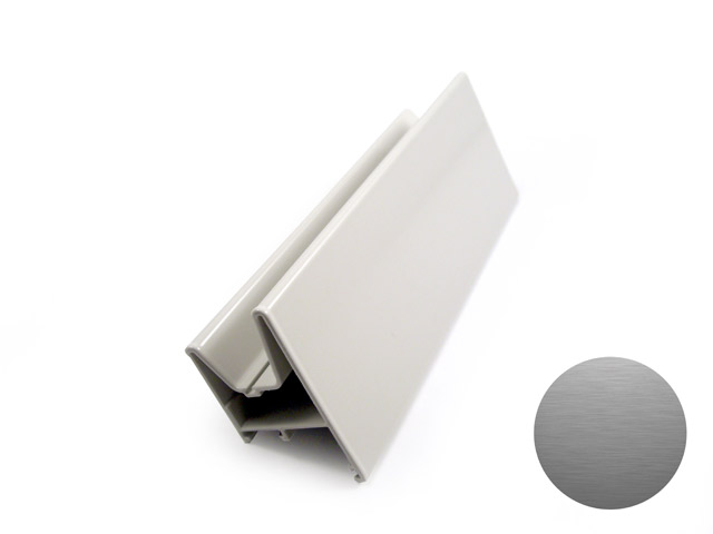 1754003D0002 - Profil femelle anti-pince doigts en aluminium 42 - oxydé scotch brite grey