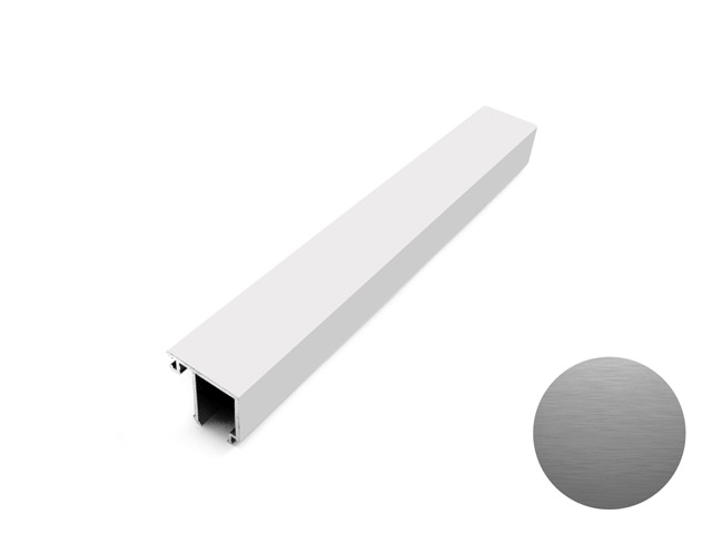 1726001D0002 - Profil pour châssis 27,5 - oxydé scotch brite grey