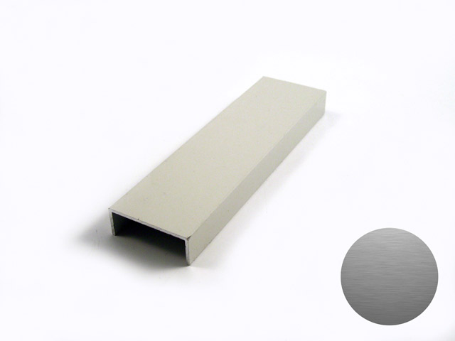 1712700D0002 - Profil en aluminium 55 - réglable - oxydé scotch brite grey