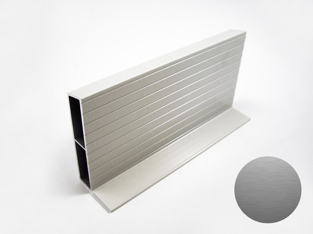 1715502D0002 - Profilo Alu spalletta da 100 - ossidato scotch brite grey