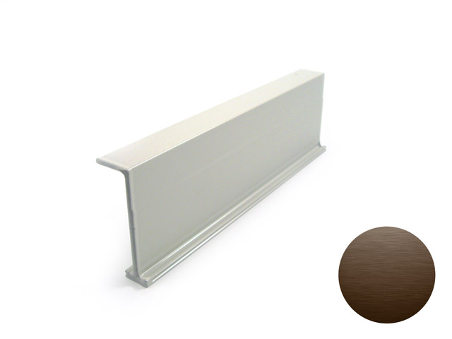 1755001D0003 - Perfil de refuerzo a "L" en aluminio - oxidado scotch brite brown