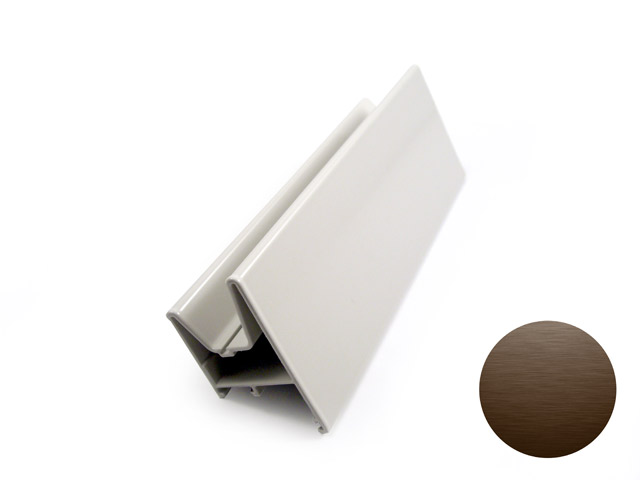 1754003D0003 - Profil femelle anti-pince doigts en aluminium 42 - oxydé scotch brite brown
