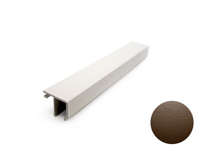 1727001D0003 - Glass stopper profile 31,5 – tarnish scotch brite brown