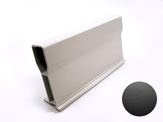 1758001C - Reinforcing Omega aluminium profile 110 - tarnish scotch brite black