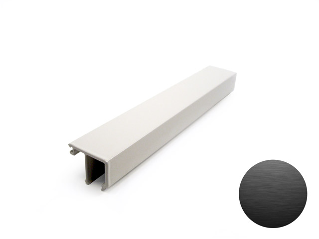 1727001C - Glass stopper profile 31,5 - tarnish scotch brite black
