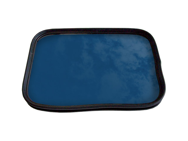 2407006I5987 - Inspection window glass 4+6 EPDM 600x900 mm - STOPSOL SS BLU DARK