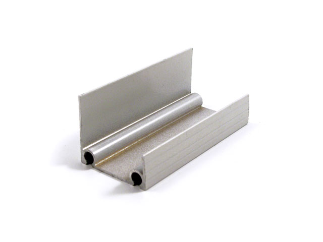 1440100A - Profilé bas en aluminium porte-joint 42 mm - blanc C21